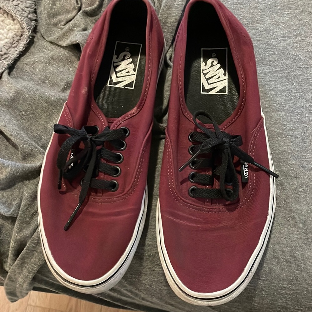 Burgundy vans
